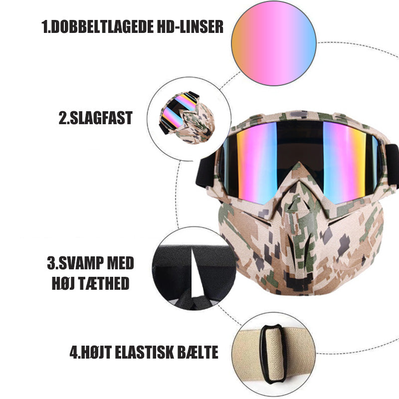 Professionel udendørs anti-dug maske