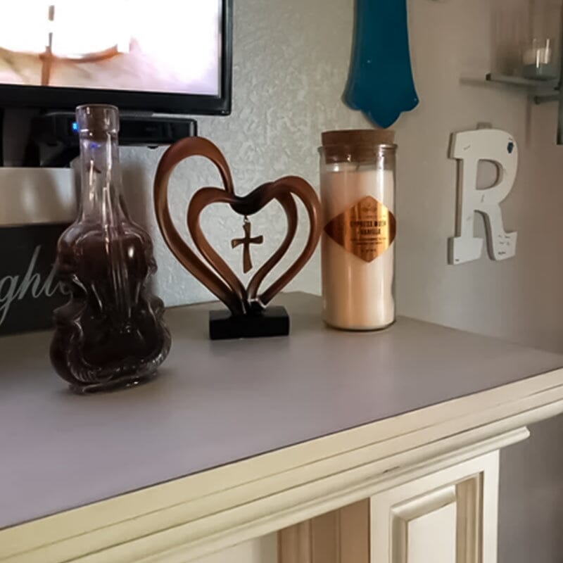 Sammenflettet hjertekors Påskedekoration