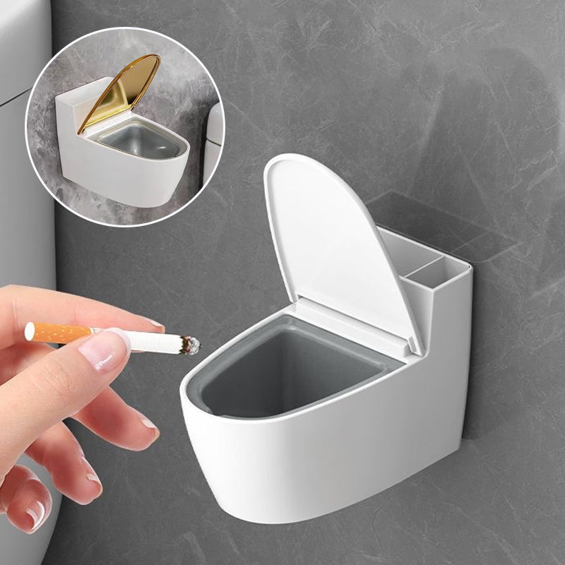 Kreativt toiletformet askebæger