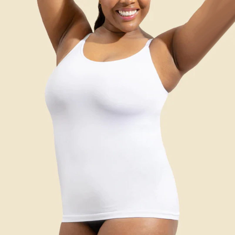 Lang slankende mavekontrollerende camisole top