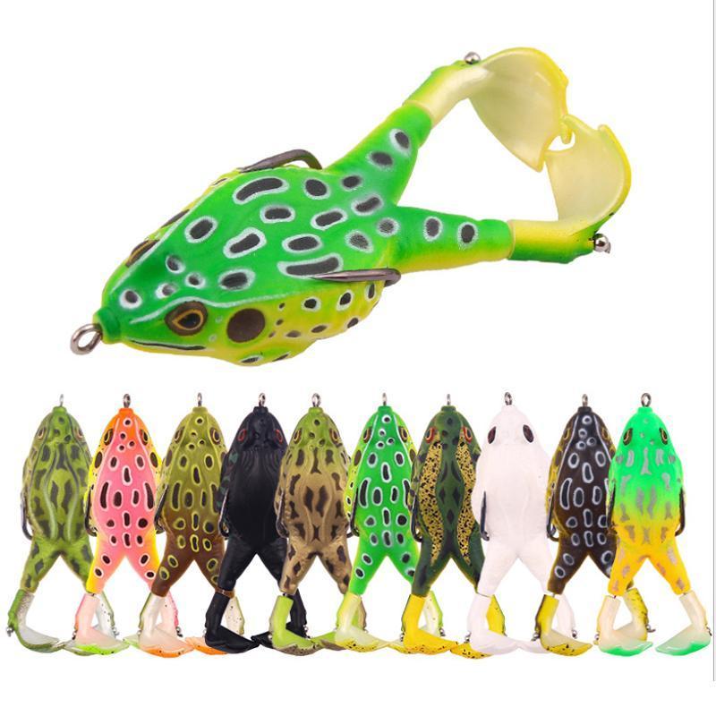 Dobbelt propel Frog Soft Bait (1 eller 5 billeder)