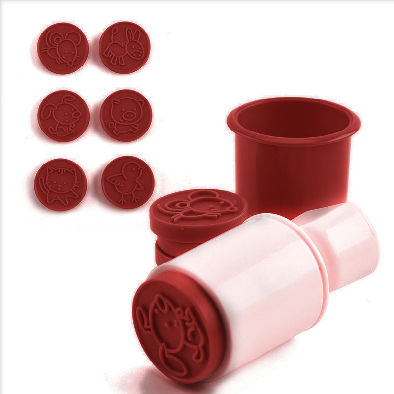 Non-Stick Cookie Stempel &Cutter (5 mønstre)