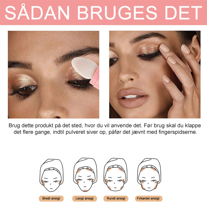 Highlighter makeup-pudderstick