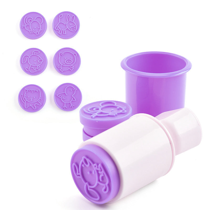 Non-Stick Cookie Stempel &Cutter (5 mønstre)