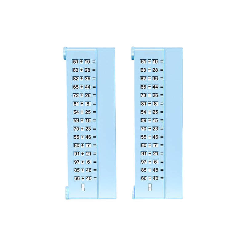Matematisk øvelsestavle med regnestykker til børn