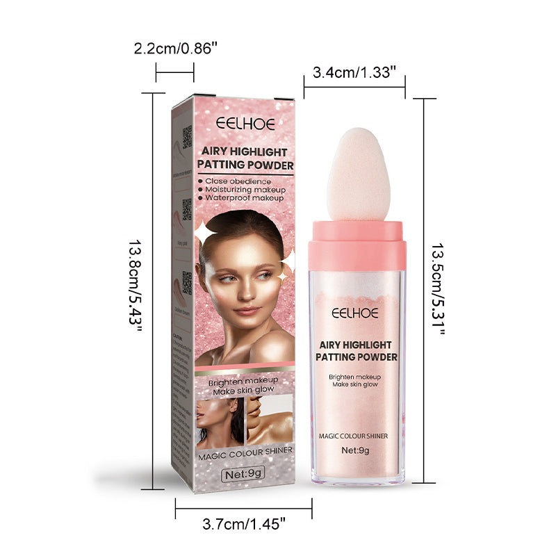 Highlighter makeup-pudderstick
