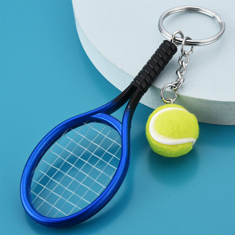 Mini tennisketcher nøglering