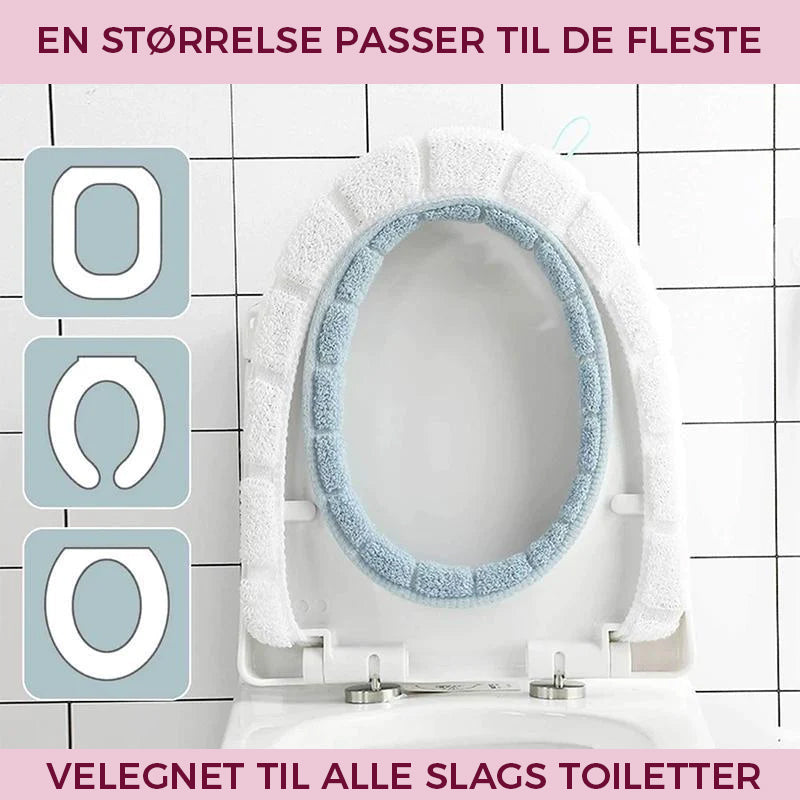 Toiletsædebetræk i plys