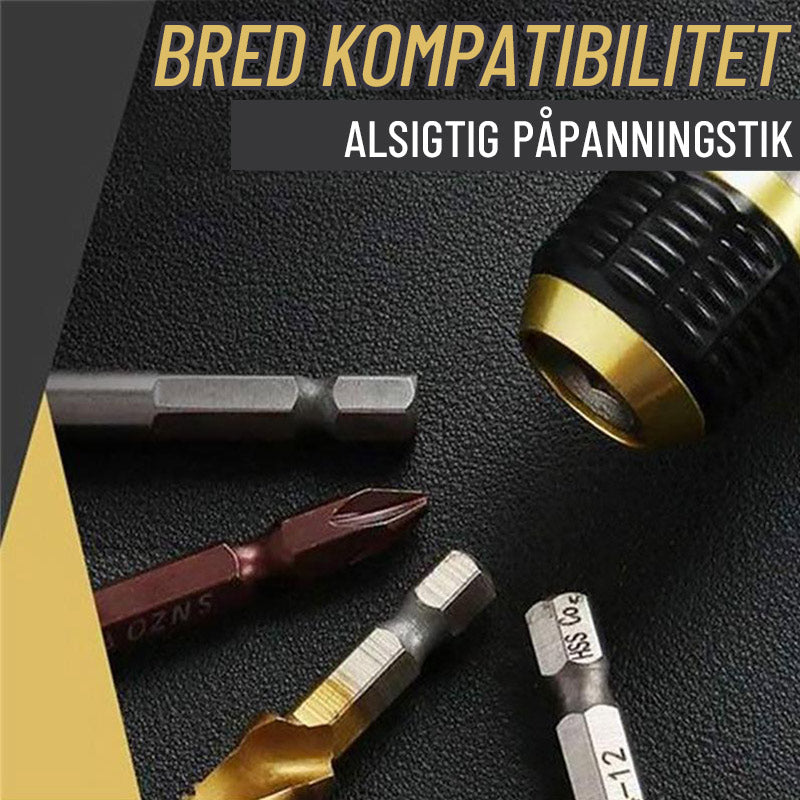 Adapter til hurtig udskiftning af borebits