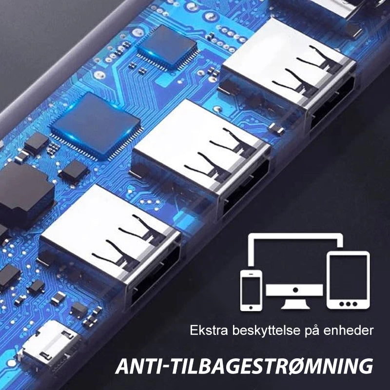 USB-hub med flere porte og høj hastighed