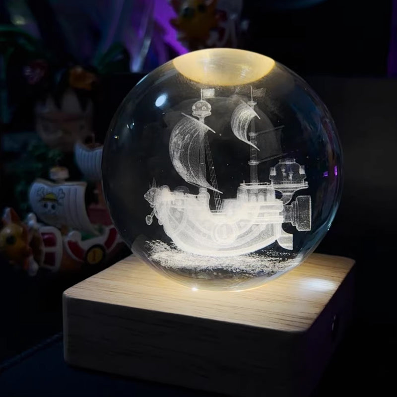 Crystal Ball Night Light Creative DIY Oppladbar Lighting Night Light