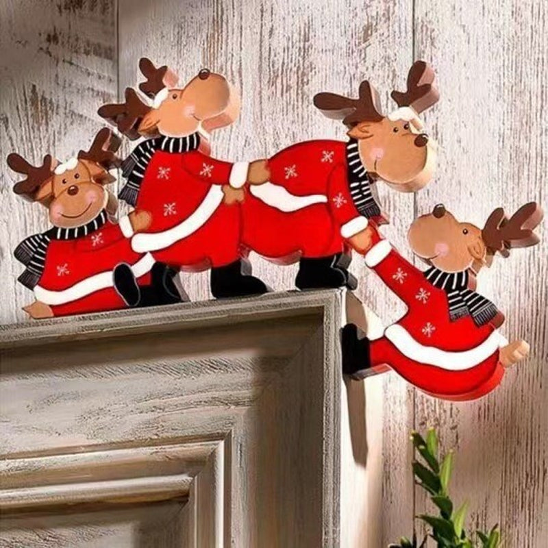 Sjove juledekorationer til dørkarmen