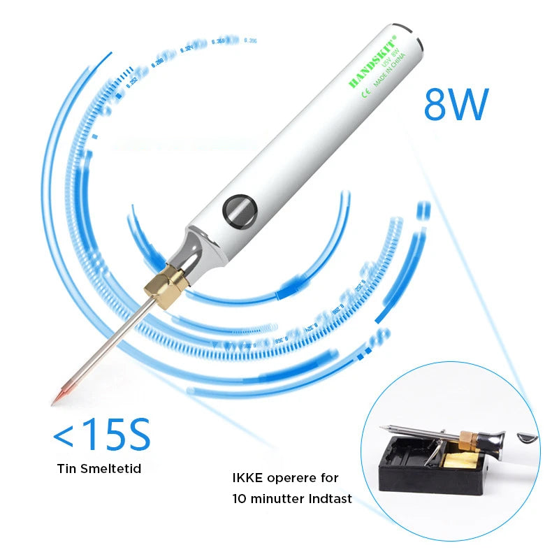 USB bærbar elektrisk loddekolbe sæt