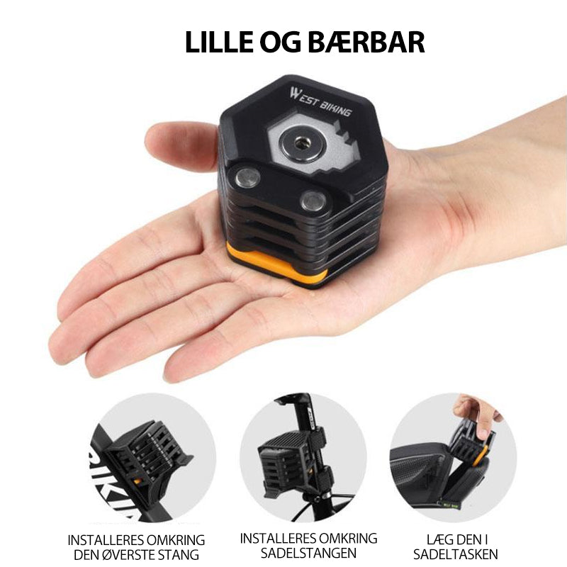 Foldbar, stærk cykellås