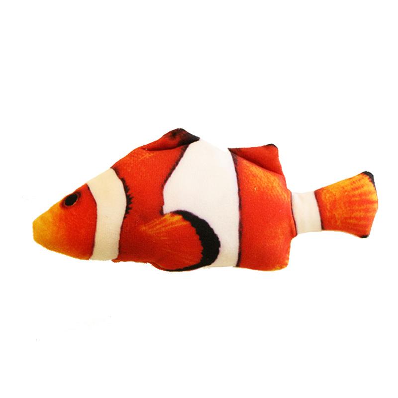 Plys Simulation USB-opladning Pet Fish Toy