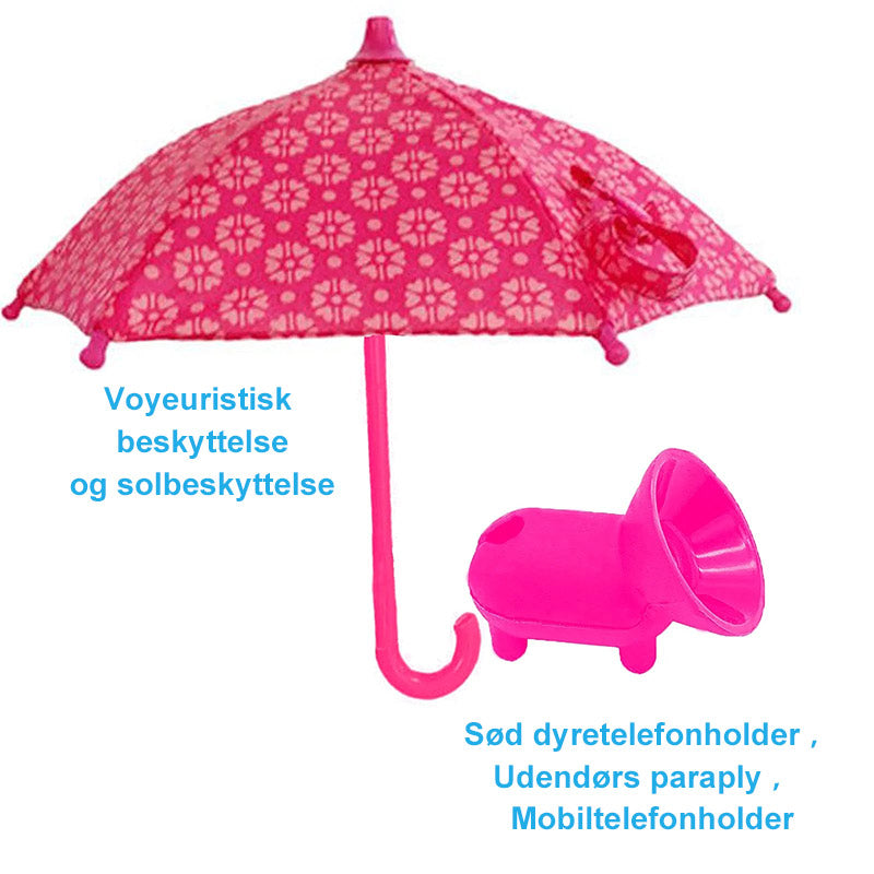 Sød mobiltelefonholder med Parasol