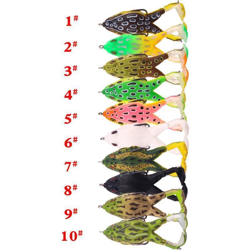 Dobbelt propel Frog Soft Bait (1 eller 5 billeder)