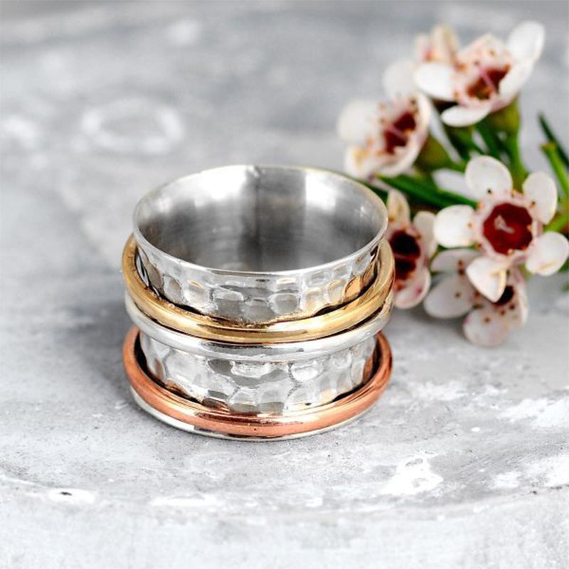 Månesten meditation ring
