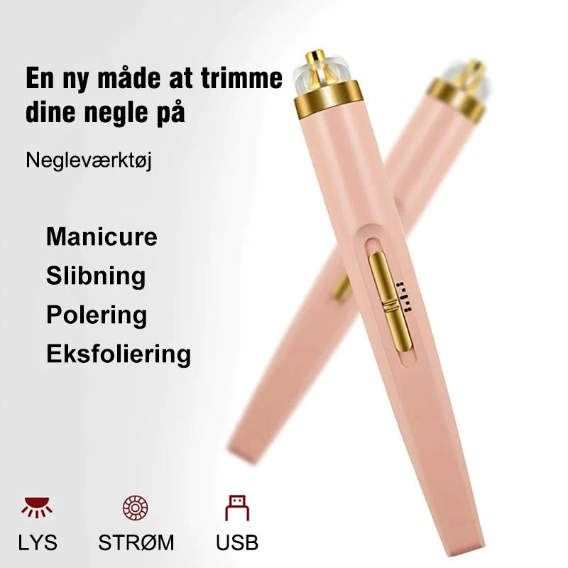 Professionelt manicure-sæt med elektrisk neglemaskine
