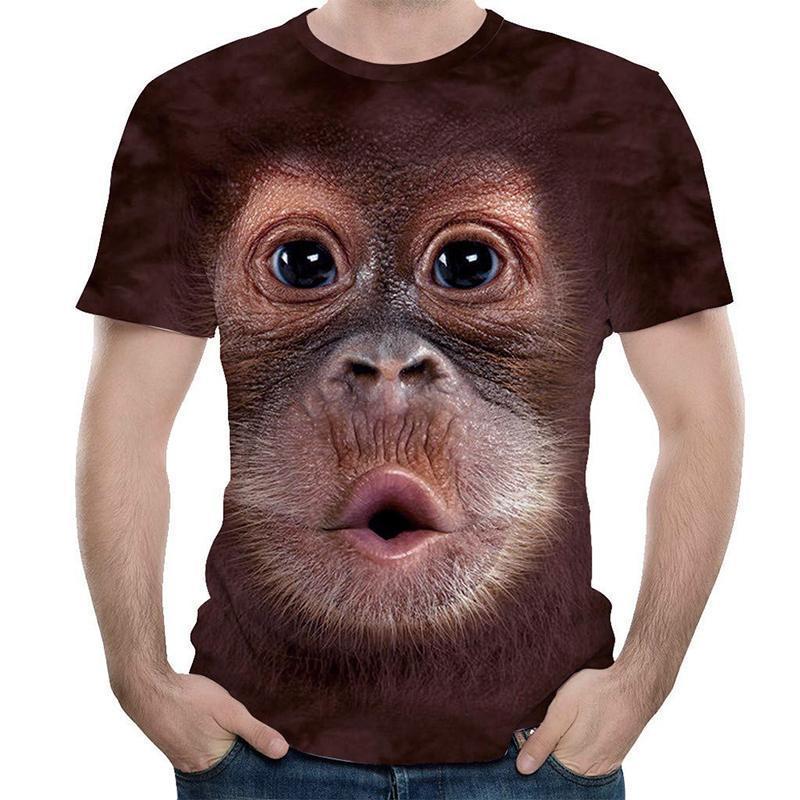 Sjov Gorilla 3D T-shirt