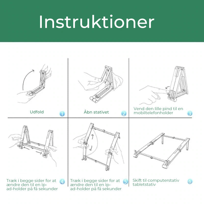 3-i-1 multi-funktionel HOLDER