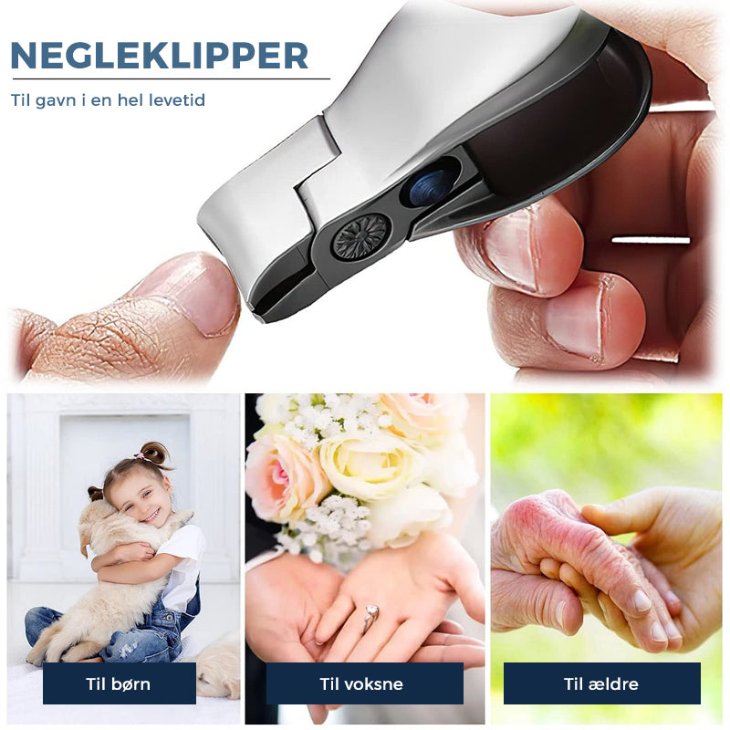 Negleklipper med stor åbning
