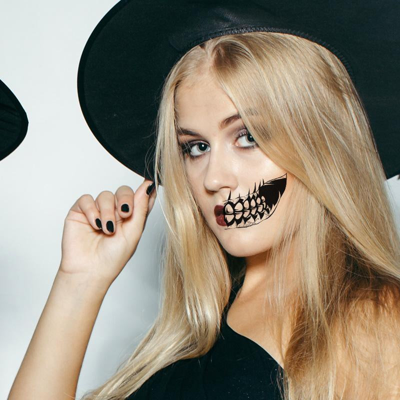 Tatoveringsklistermærker til uhyggelig halloweenfest