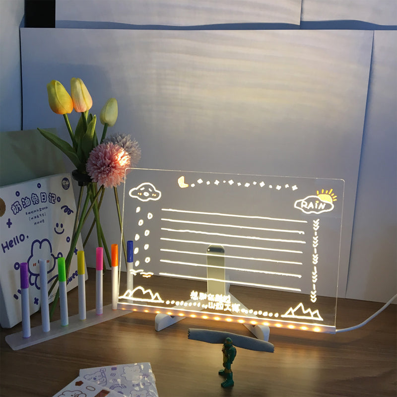 LED notatbræt med farver