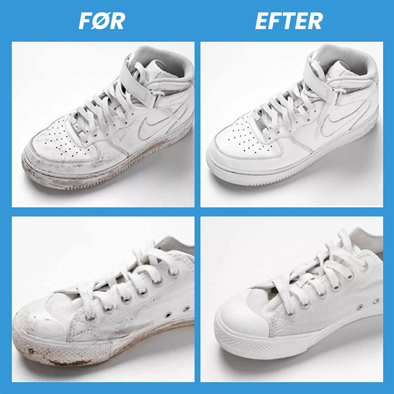 Rengøringsgel til afblegning af sko