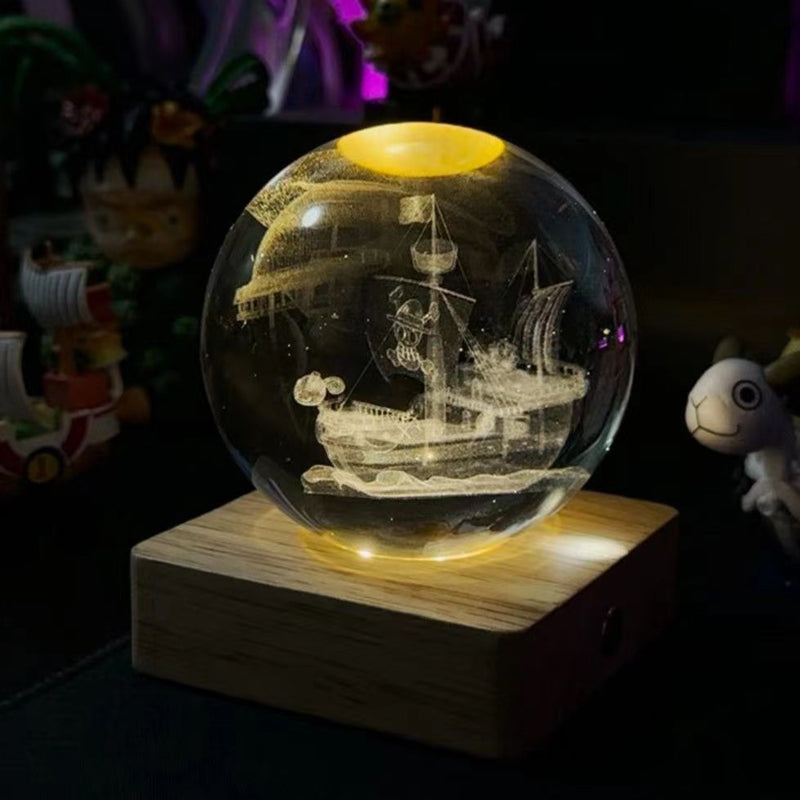Crystal Ball Night Light Creative DIY Oppladbar Lighting Night Light