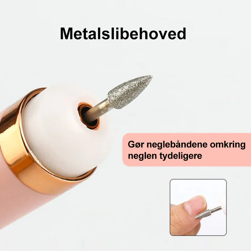 Professionelt manicure-sæt med elektrisk neglemaskine