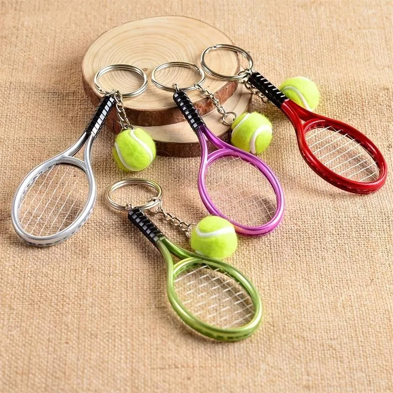 Mini tennisketcher nøglering