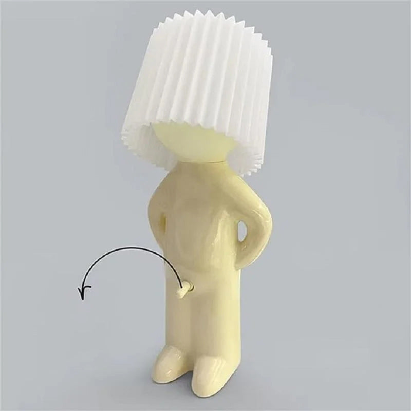 Genert lille mand kreativ lampe