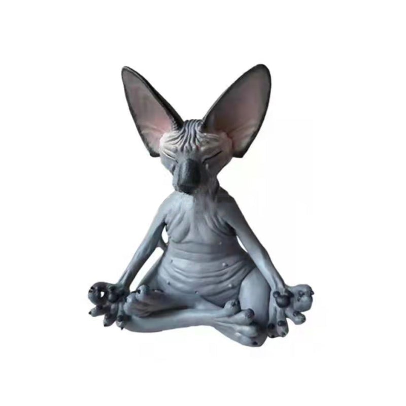 Sphynx kat yoga statue