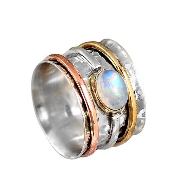Månesten meditation ring