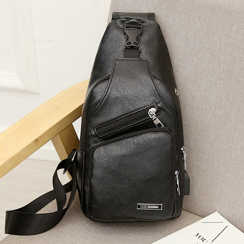 Crossbody taske med USB Port (Herre)