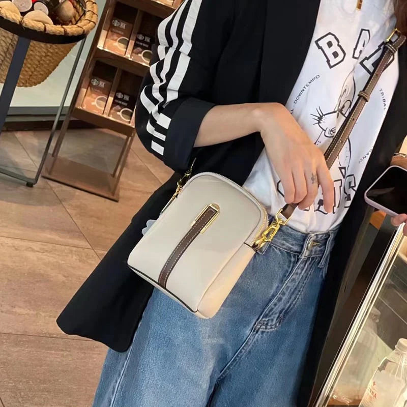 Letvægts Crossbody miniskuldertaske til telefon