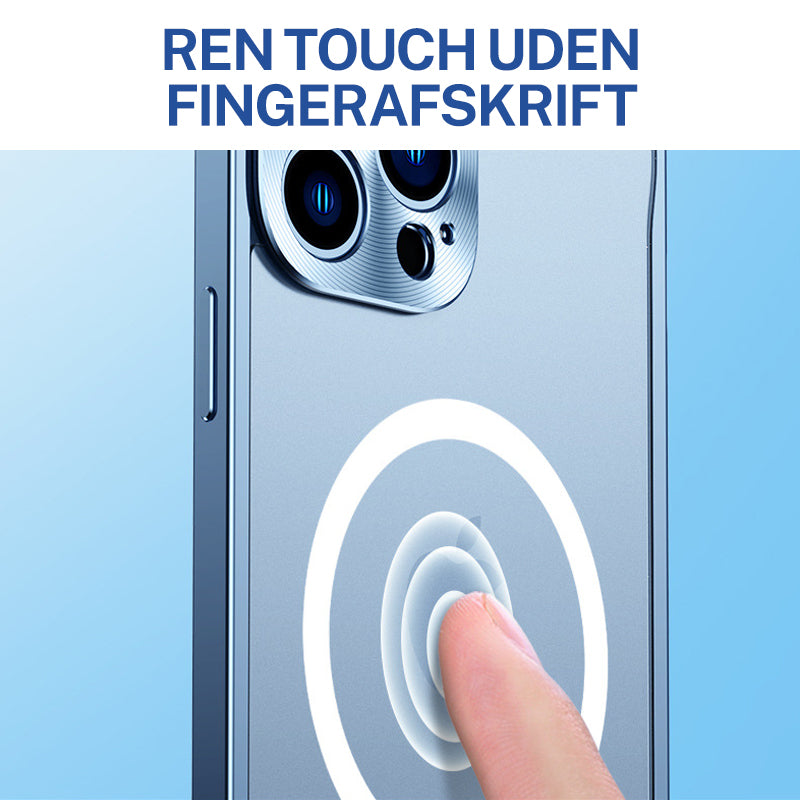 Magnetisk opladende iPhone cover i metalstel