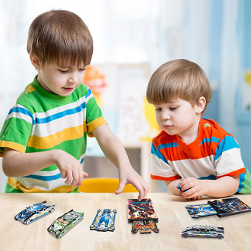 Pop-ud kort med hurtige biler