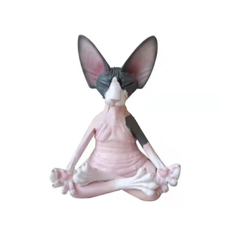 Sphynx kat yoga statue