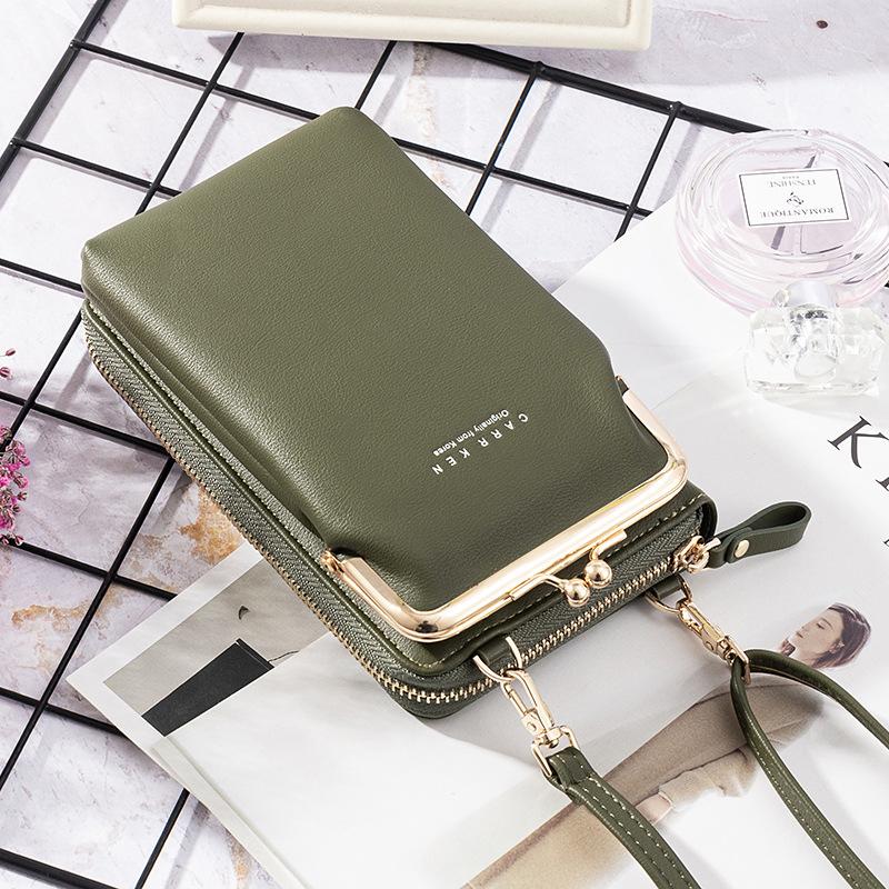 2020 Ny mode kvinder telefon taske Solid Crossbody taske