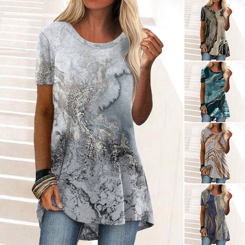 Kortærmet T-shirt med vintage print
