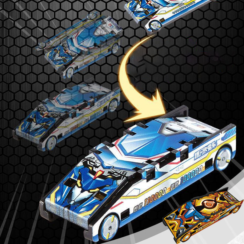 Pop-ud kort med hurtige biler