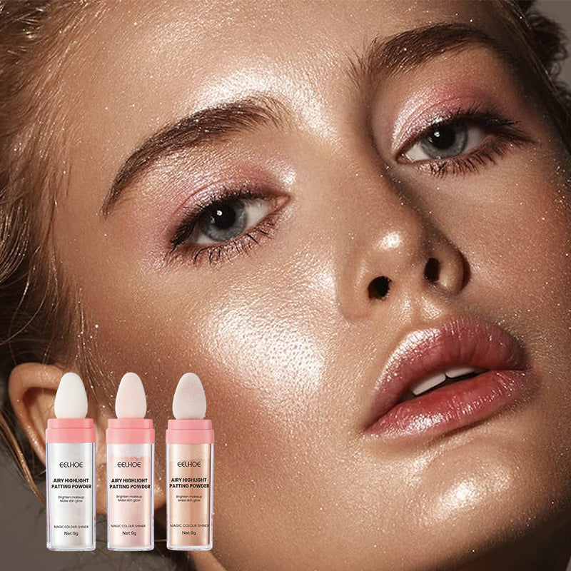 Highlighter makeup-pudderstick