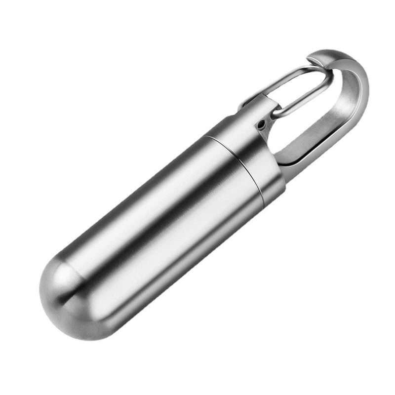 Pille etui i rustfrit stål