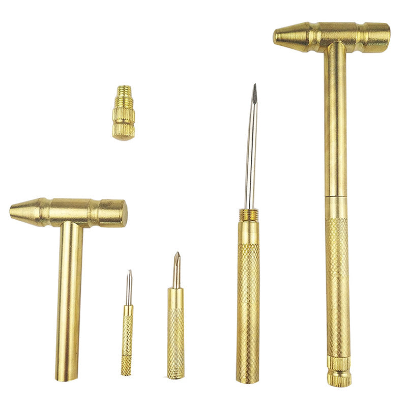 6 i 1 Micro Mini Multifunktions Kobberhammer