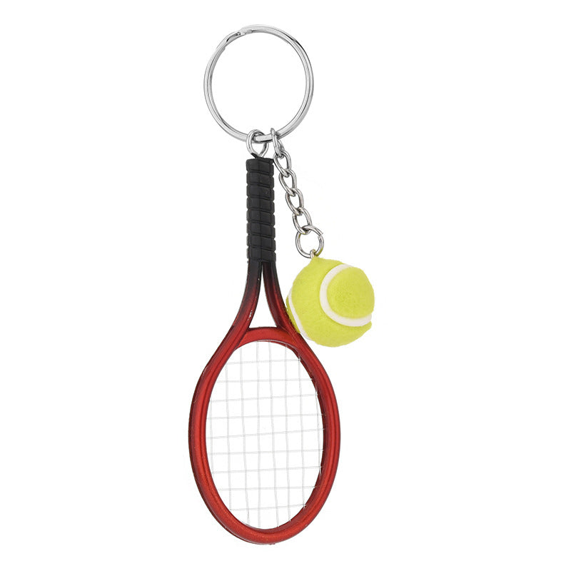 Mini tennisketcher nøglering