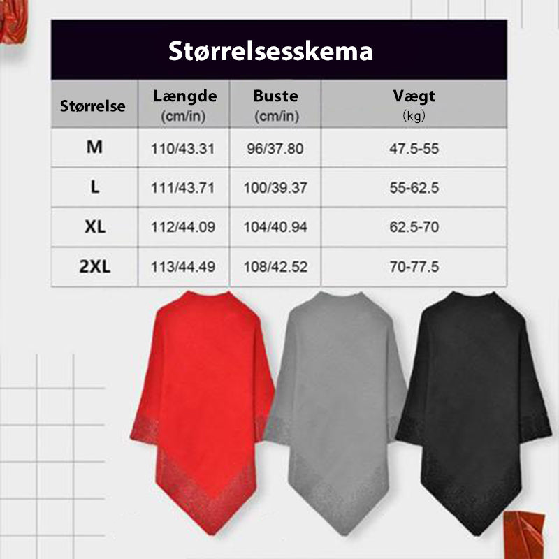 Skinnende uldsjal (Dame)